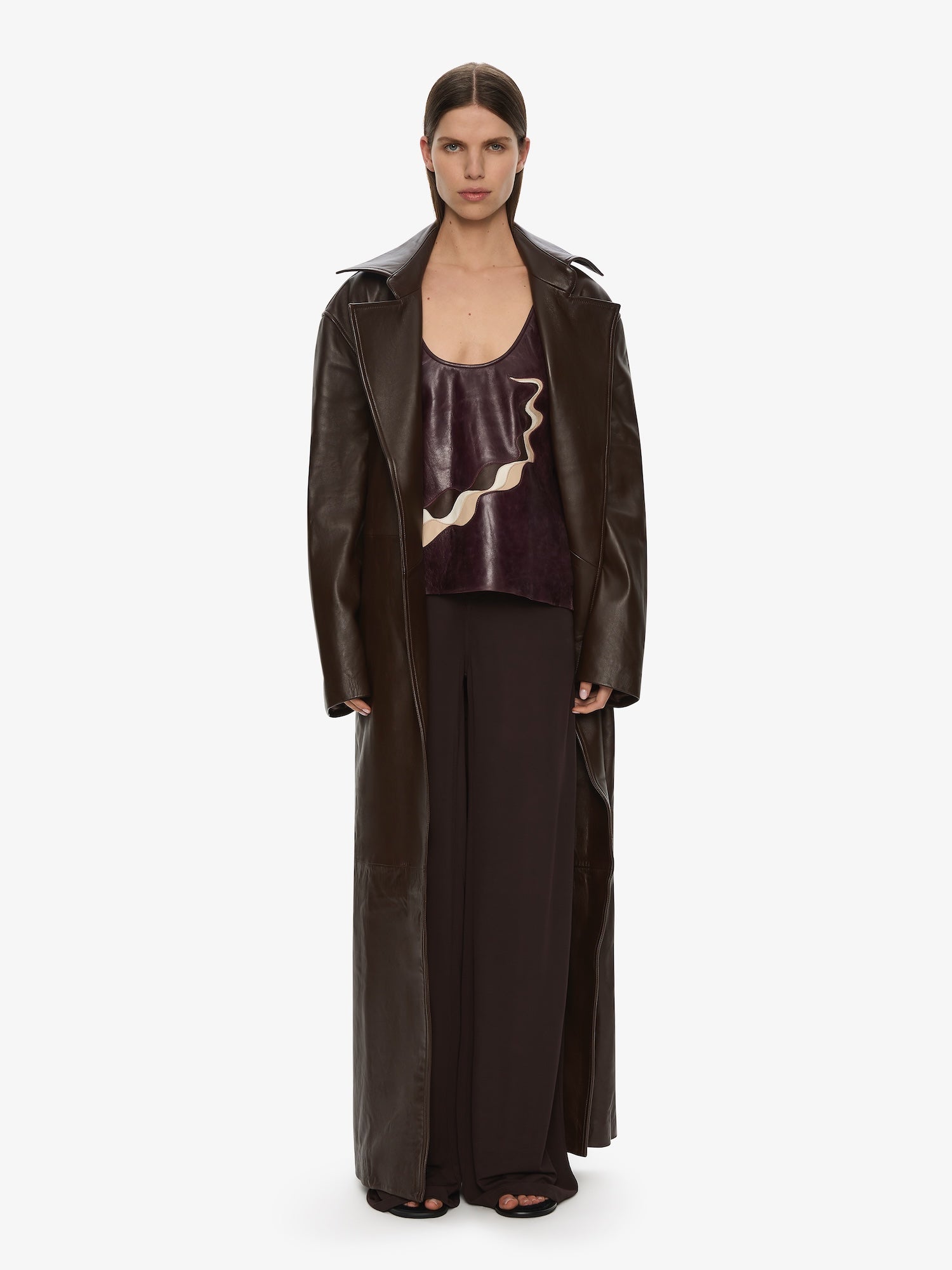 Calais Leather Trench