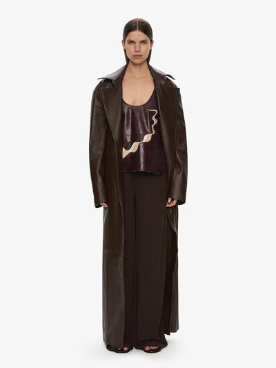 Calais Leather Trench