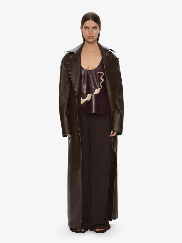 Calais Leather Trench