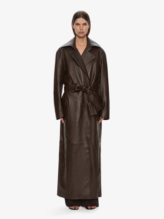 Calais Leather Trench