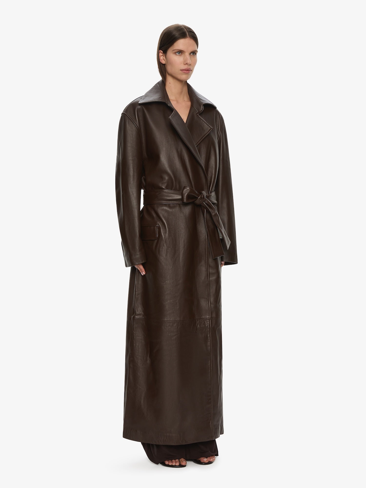 Calais Leather Trench