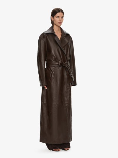 Calais Leather Trench