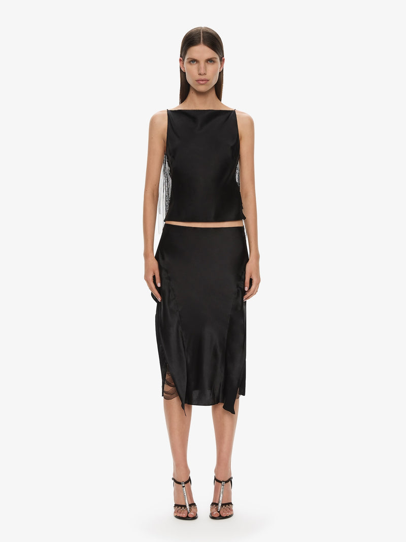 Lattice Lace Silk Top - Image 3