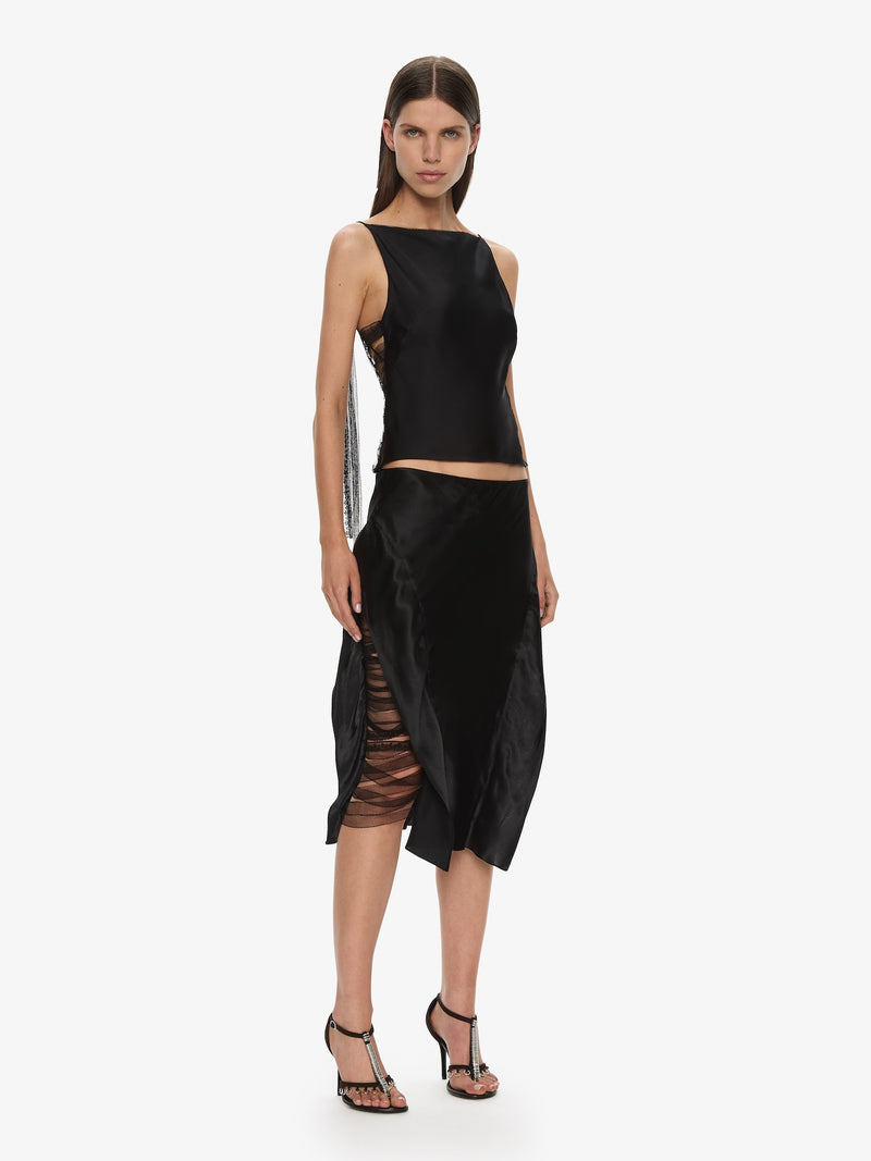 Lattice Lace Silk Top - Image 5