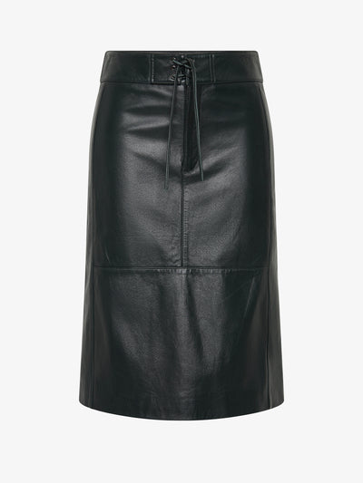 Eddie Leather Skirt