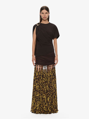 Tortoiseshell Droplet Jersey Skirt