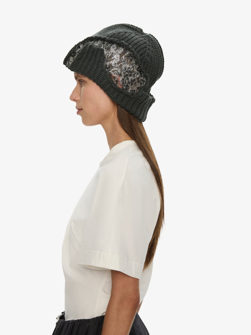 Deconstruct Sequin Beanie - Image 4