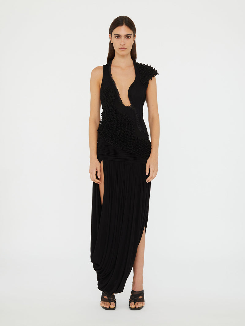 Vespertine Cutaway Lace Dress