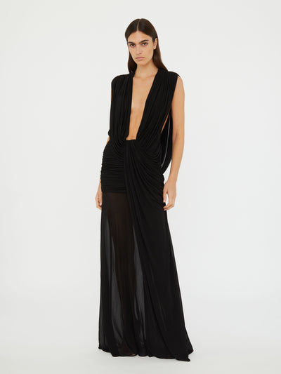 Ripple Drape Gown