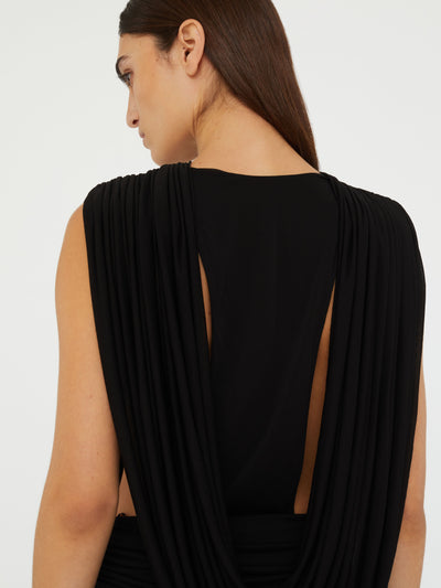 Ripple Drape Gown