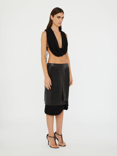 Interlock Jersey Drape Top