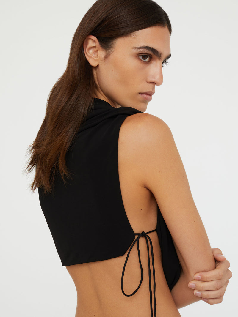 Interlock Jersey Drape Top