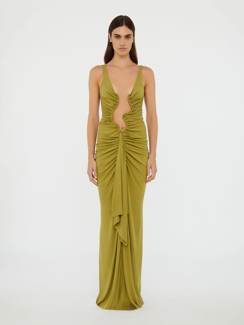 Salacia Jersey Drape Dress