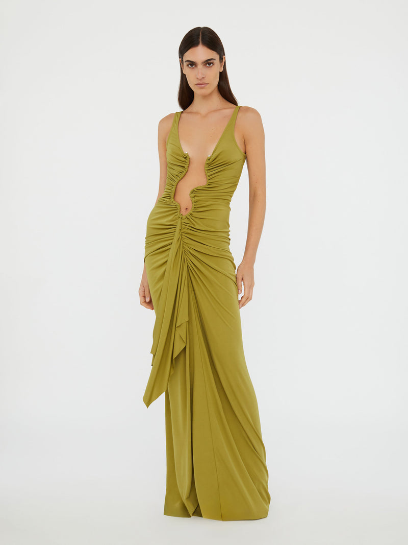 Salacia Jersey Drape Dress
