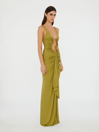 Salacia Jersey Drape Dress