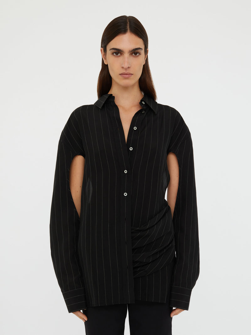 Crossover Drape Shirt