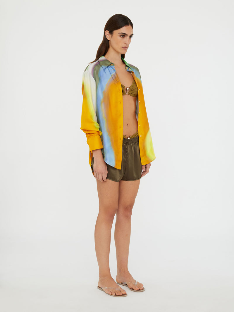 Aura Silk Slim Shirt - Image 3
