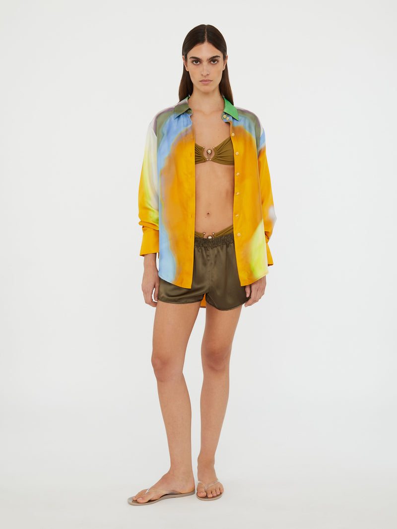 Aura Silk Slim Shirt - Image 5