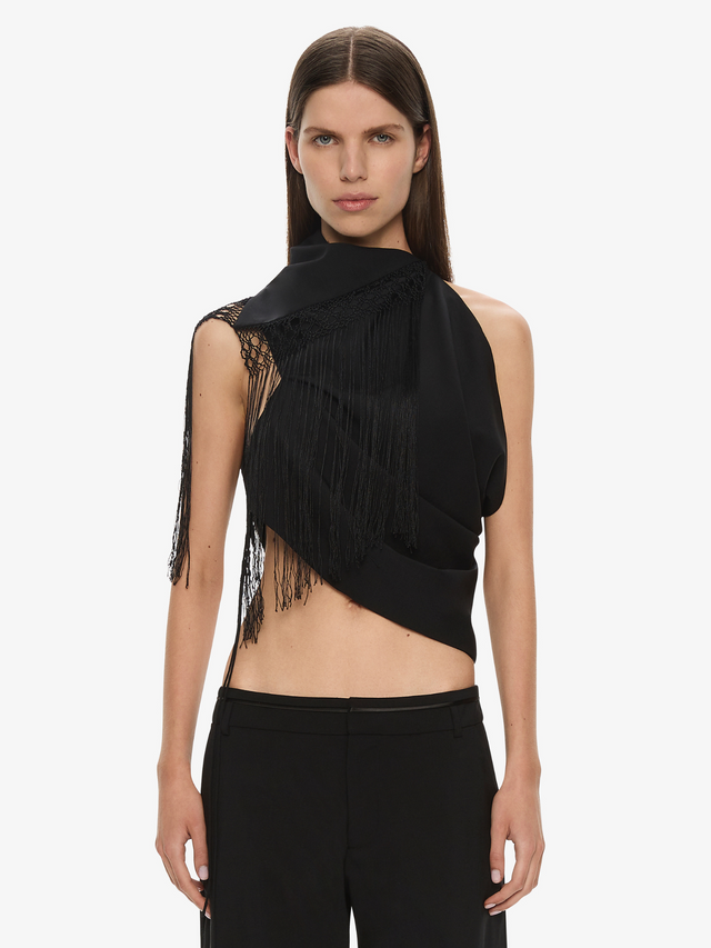 Unravel Macrame Wrap Top
